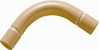 Pvc bocht 1" crème